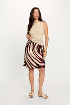 Satin short skirt multicolor women