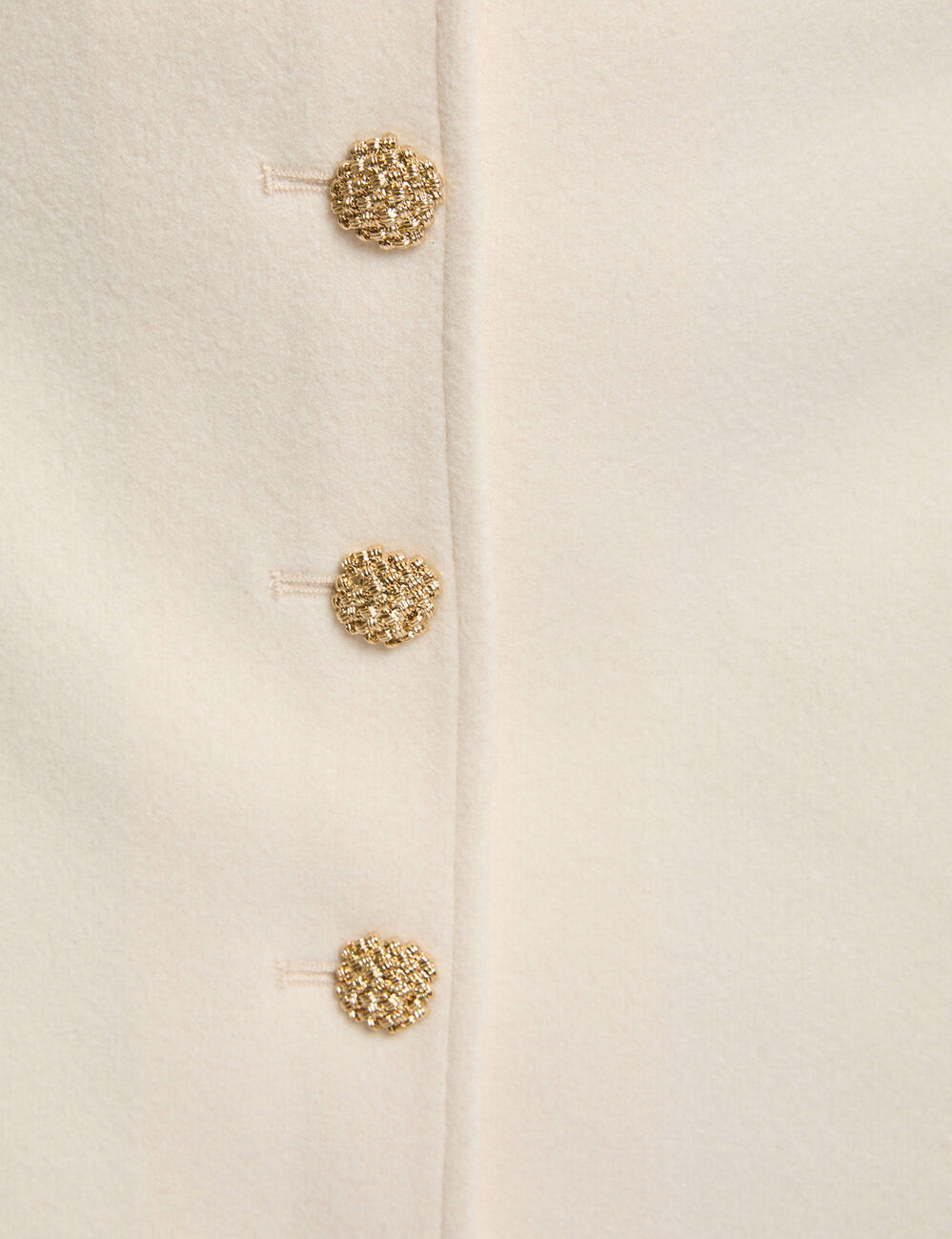 Fitted short skirt ivory women