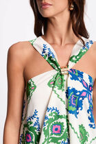 Printed sleeveless top multicolor women