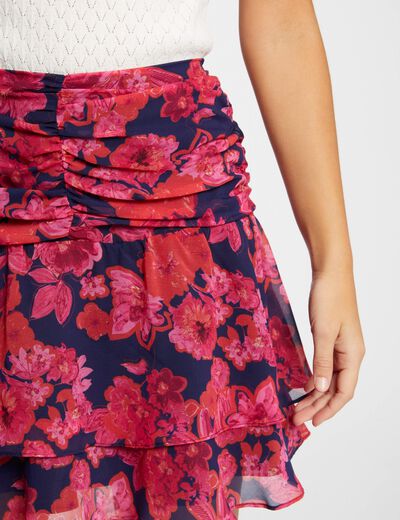 Mini skirt floral print multico ladies'