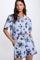 Wide poplin shorts multicolor women