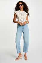 heavy stone wash denim women