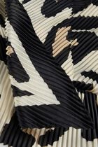 Pleated satin scarf multicolor women