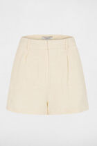 High-waisted shorts cream women