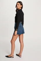 Long-sleeved polo black women