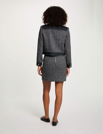 Short tweed jacket multicolor women