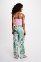 High-waisted wide-leg trousers multicolor women