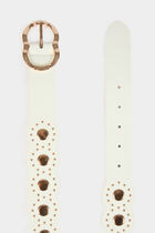Belt with studs white women