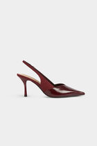 Slingback heels bordeaux women