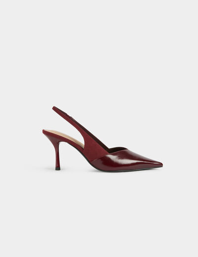 Slingback heels bordeaux women