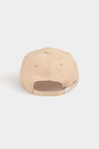 M cap with rhinestones beige women