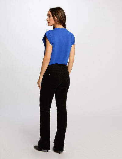 Short-sleeved t-shirt electric blue women