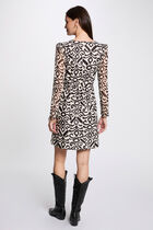 Printed A-line midi dress multicolor women