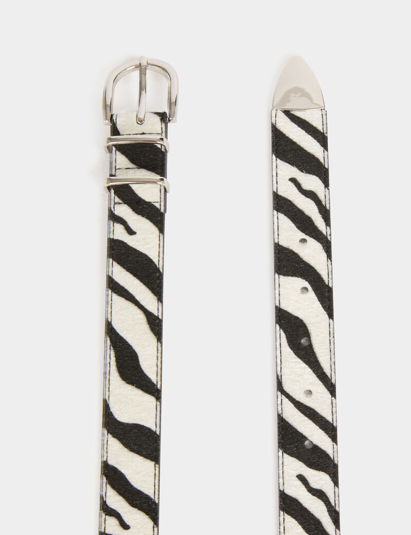 belt zebra print ivory women Belt zebra print ivory women