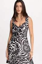 Short dress with neckline black women