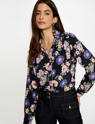Flowy printed shirt multicolor women