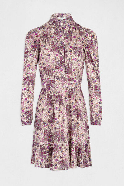 Loose straight dress paisley print multico ladies'