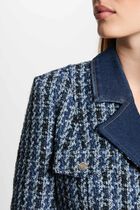 Mini straight tweed dress multicolor women
