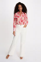 Shirt with a notched collar multicolor women