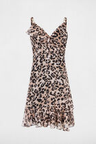 Printed A-line mini dress multicolor women