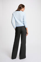 Fitted jacquard cardigan sky blue women