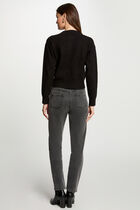 Jumper round neck sequins black women