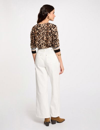 Printed jumper round neck multicolor women