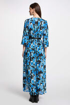 Maxi waisted loose dress multicolor women