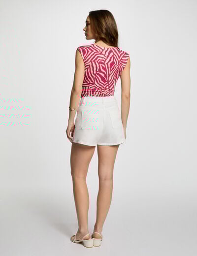 Sleeveless vest top multicolor women