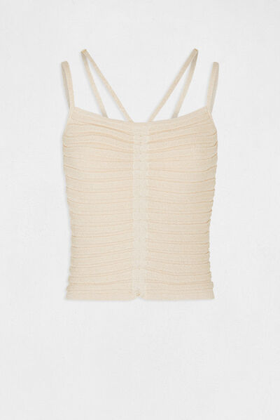 Jumper vest top with straps antique pink ladies'
