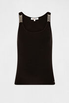 Vest top straps with ornaments black women