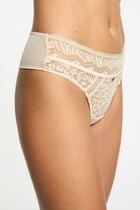 Lace shorts beige women