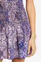 A-line skirt with paisley print multicolored women