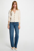 Long-sleeved cardigan ivory women