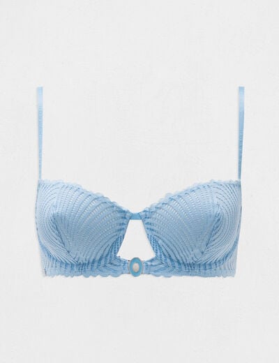 Underwired bra blue women