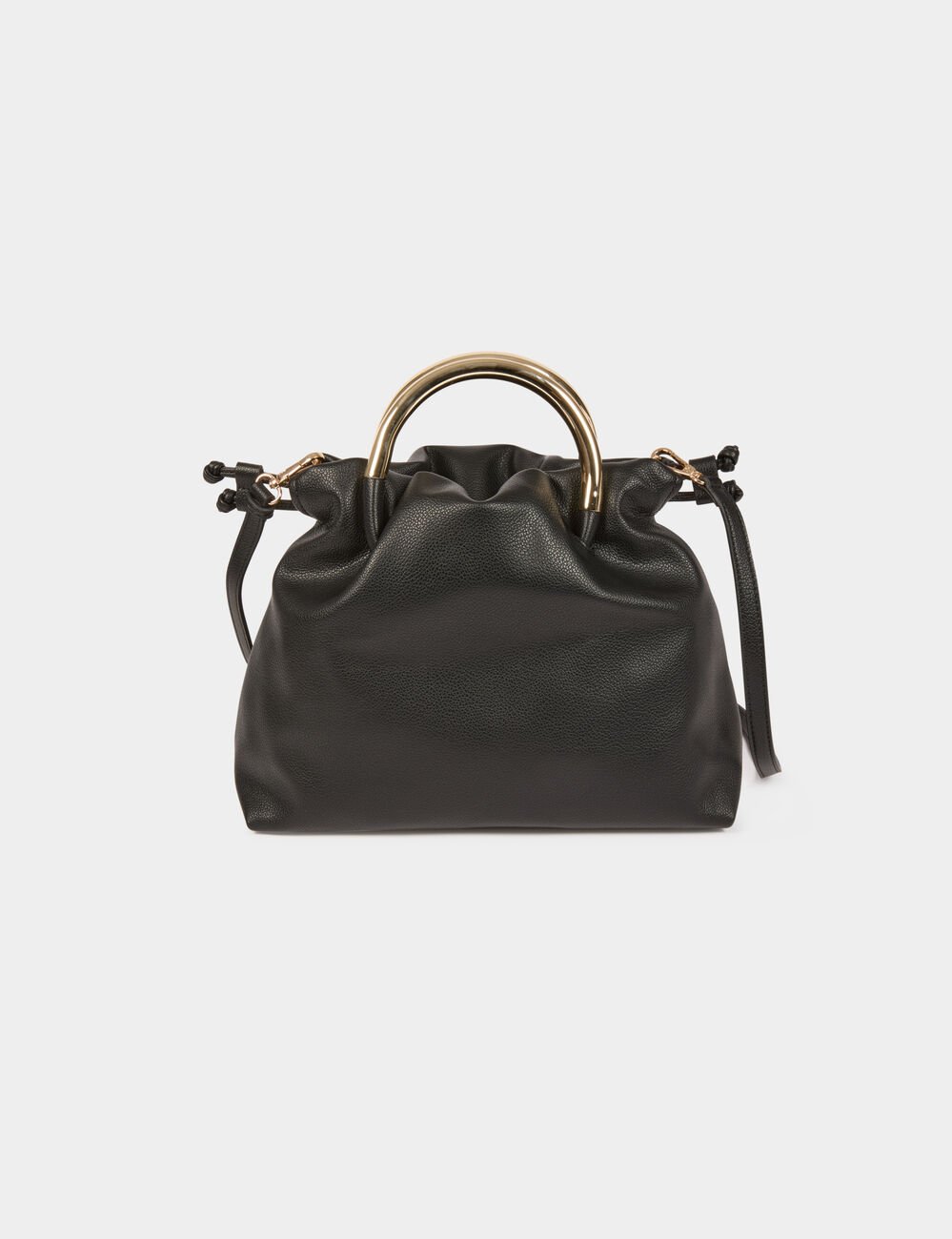 Bag with metal handles black women