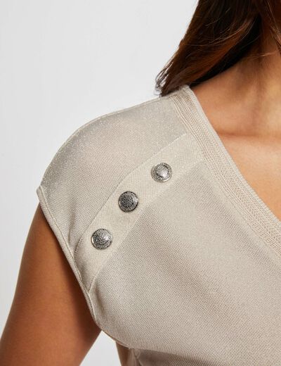 Short-sleeved t-shirt ivory women