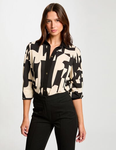 3/4-length sleeved t-shirt multicolor women