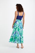 Knitted top wide straps electric blue women