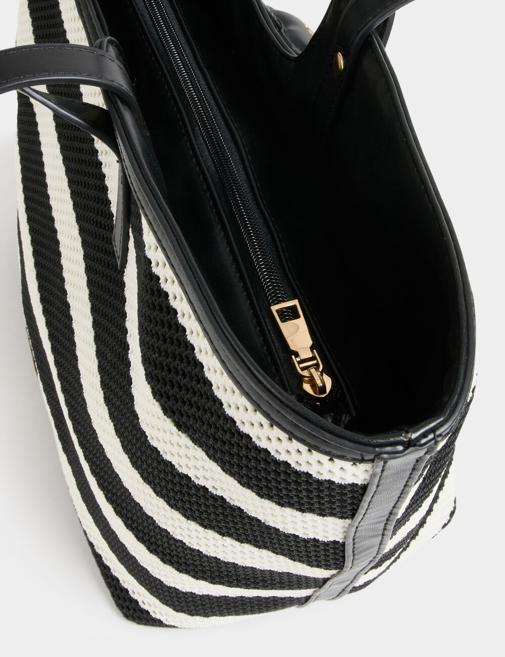 Woven tote bag white women