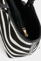 Woven tote bag white women