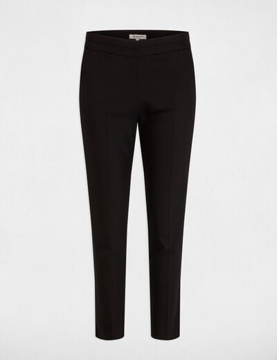 Cropped cigarette trousers black women