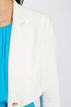 Short straight jacket ivory women