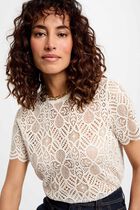 Short-sleeved t-shirt ivory women