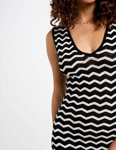 Fitted maxi knitted dress black women
