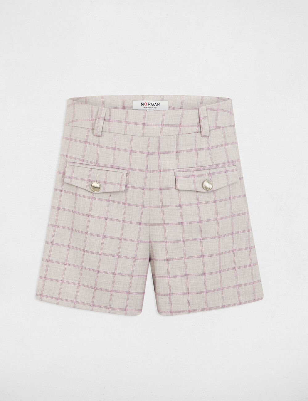 High waist printed shorts multicolor women