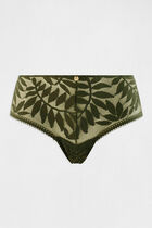 Lace shorties khaki green ladies'