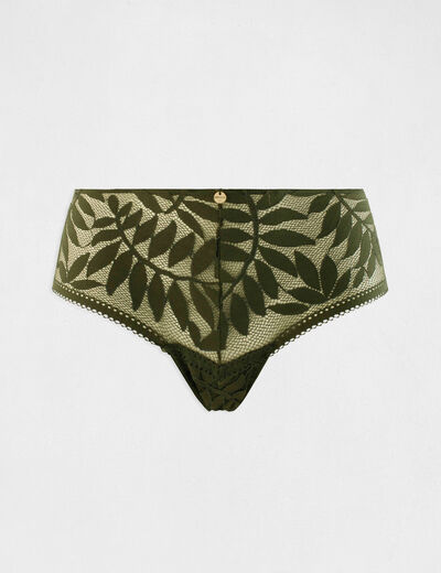 Lace shorties khaki green ladies'