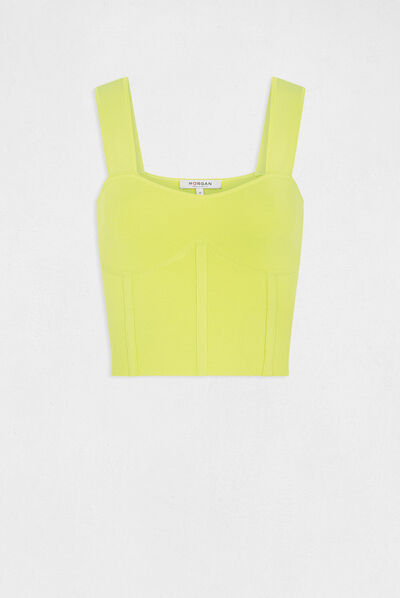Jumper vest top with wide straps aniseed ladies'