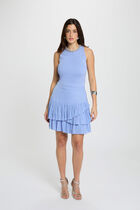 Fitted short skirt blue women